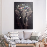 Boho Elefant mit Blumen im Bohemian Style_mockup01