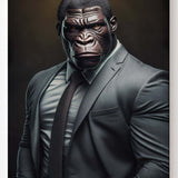 Unser 2. Gorilla im schicken grauen Anzug mit brauner Krawatte_mockup00