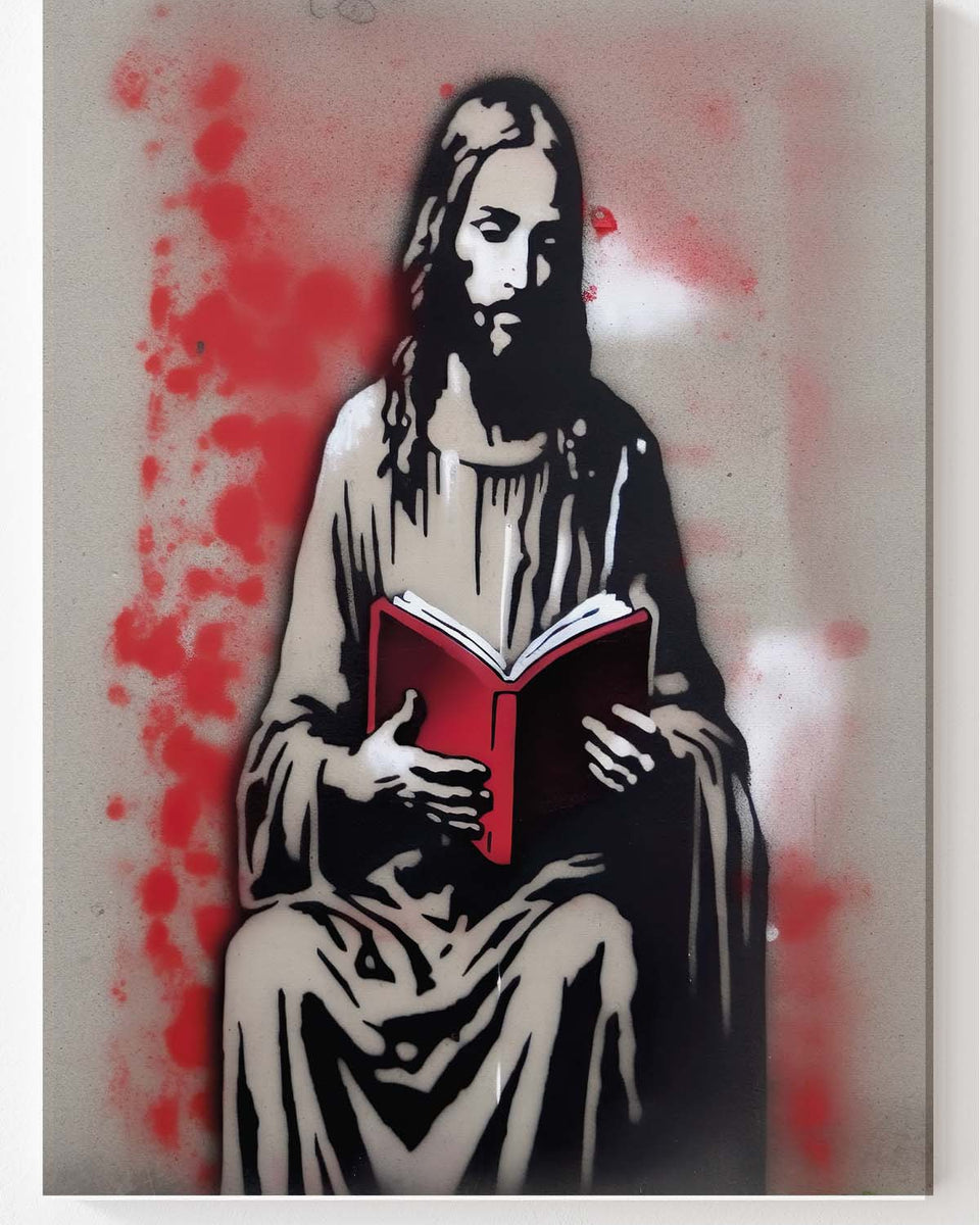 SK Banksy Art Jesus Christus