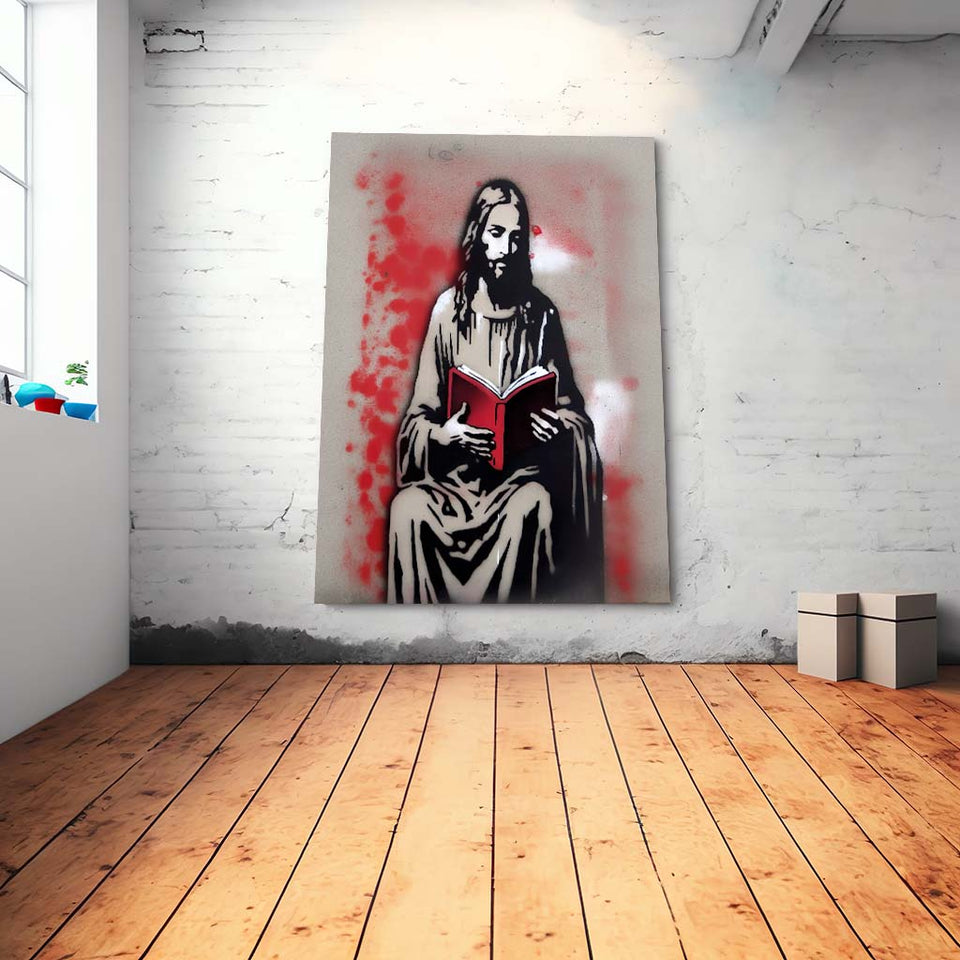 SK Banksy Art Jesus Christus