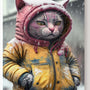 Acid Cat, Katze in bunten Farben mit Kaputzenjacke_mockup07