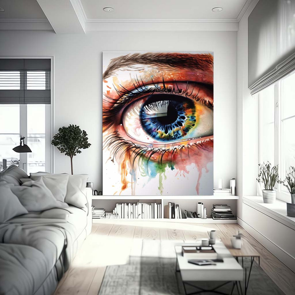 Auge der Farben bunte Farben in und um ein geoeffnetes Auge-Sale_mockup01