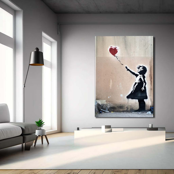 Banksy Art Girl with red ballon ein Symbol von Freiheit und Sehnsucht_mockup01