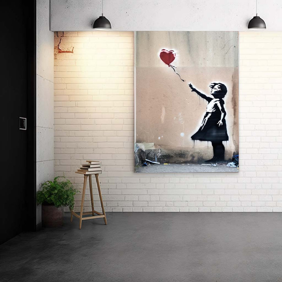 Banksy Art Girl with red ballon ein Symbol von Freiheit und Sehnsucht_mockup02