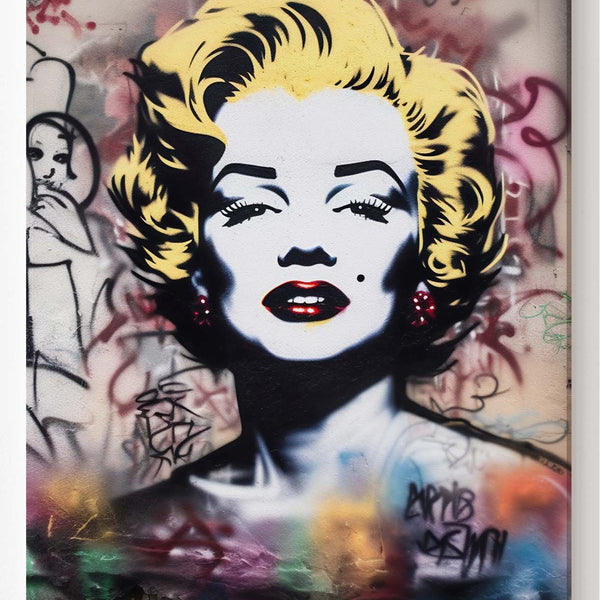 Marilyn Monroe in Banksy auf die Wand gemalt_mockup01