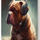 Bordeaux Dogge Hund mit Headset auf dem Kopf als Gamer_mockup_07