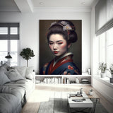 Geisha trägt blauen Kimono mit Blumen_mockup03