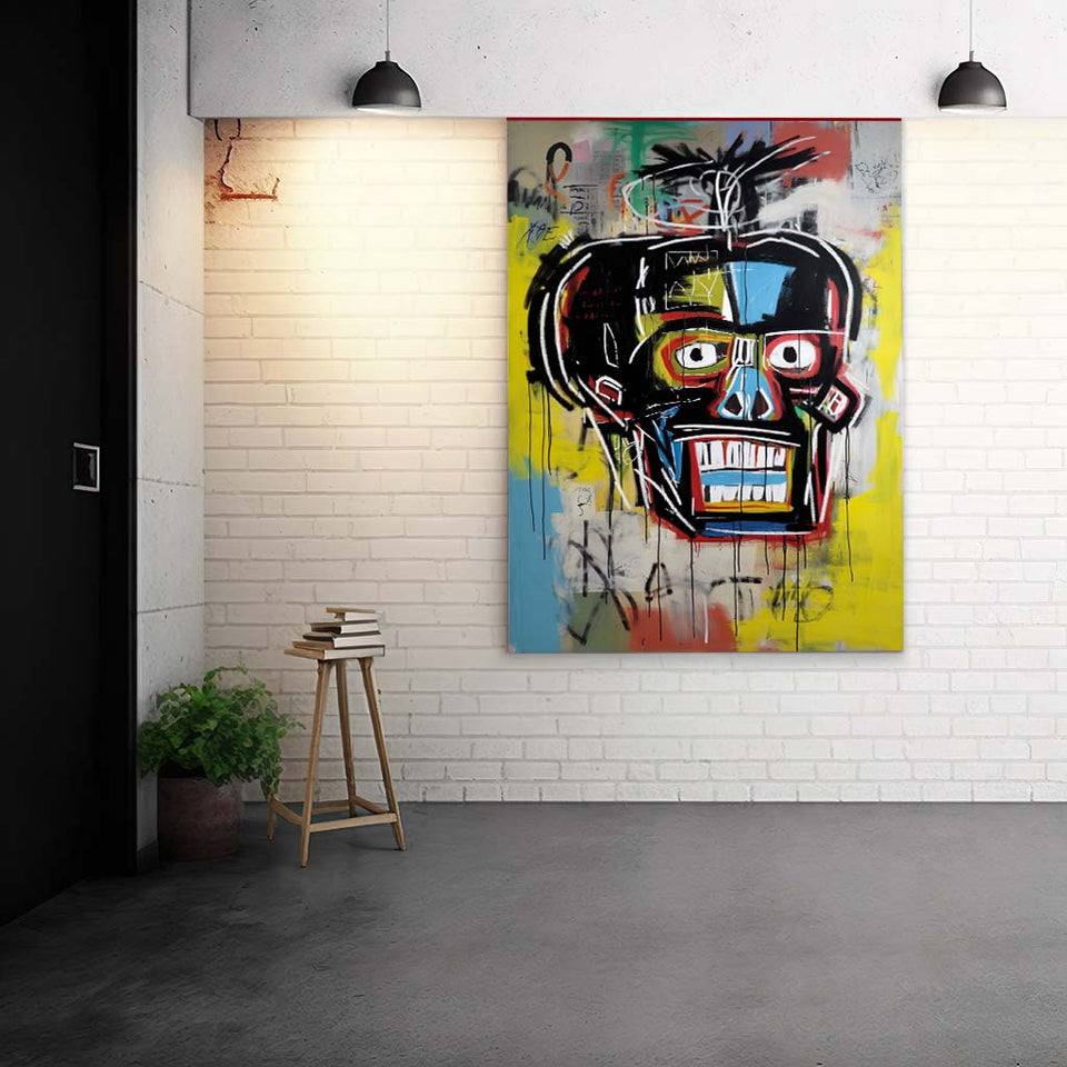 Crazy Kopf im Stil von Jean-Michel Basquiat_mockup02