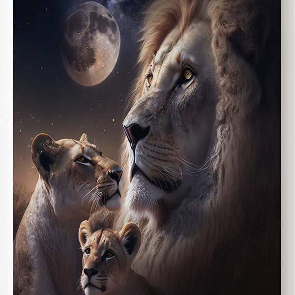 Eine Löwenfamilie im Mondschein_mockup07