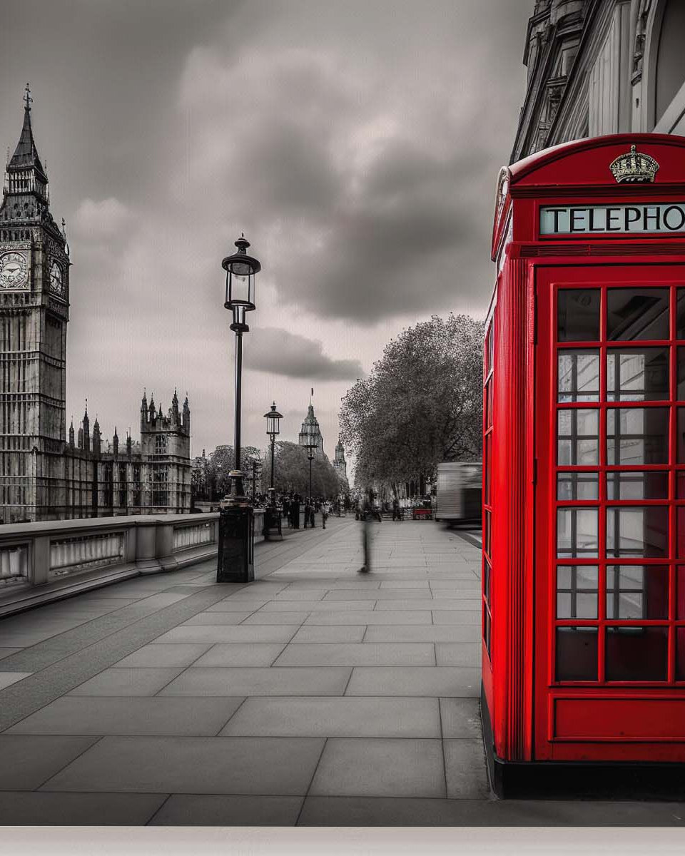 Zweites Motiv unserer London City mit roter Telefonzelle und Big-Ben_mockup00